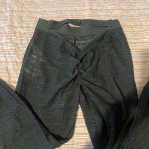 YITTY grey  Lace Pants with Stylish Knot